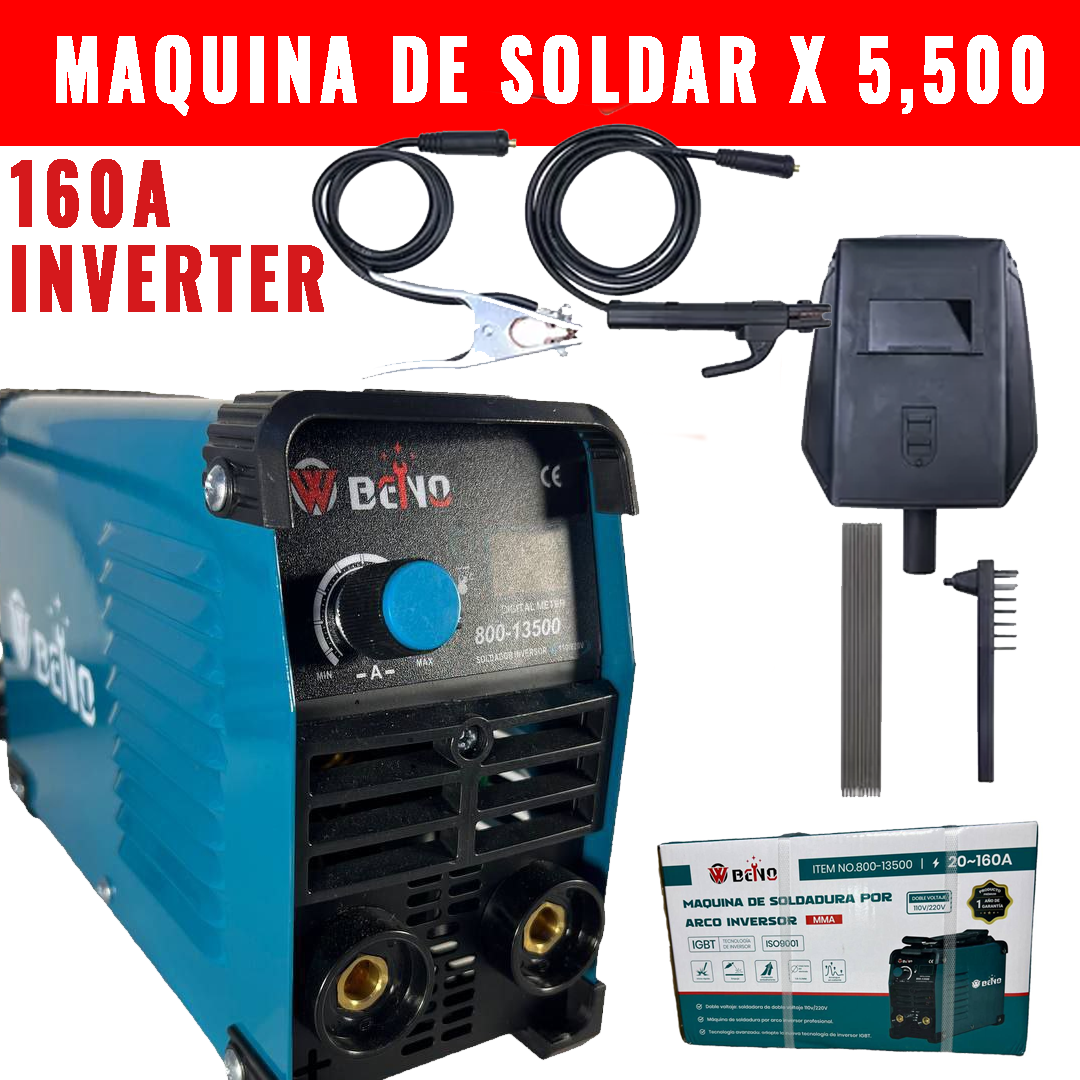 Maquina De Soldar inverter BENO 160A - 110/220v