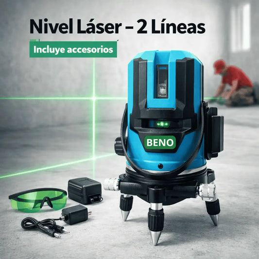 Nivel Láser Autonivelante 2 Líneas – Profesional y Preciso