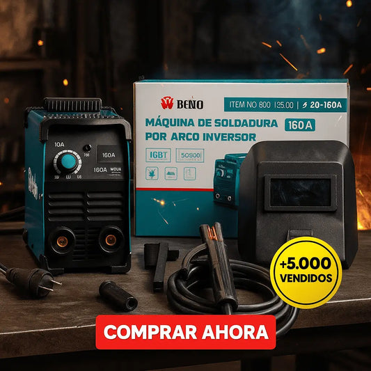 Soldadora TITAN de 110v y 220v de 160 AMPERES
