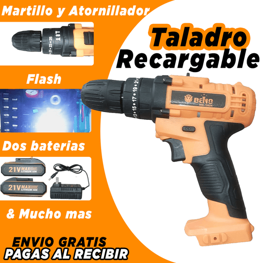 Taladro 21V Recargable Para Pared Con Herramientas y Maletin de Regalo Overshoprd.com 