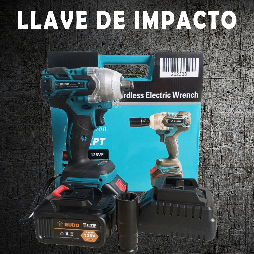 Taladro De Impacto Recargable 128V Con Accesorios Overshoprd.com 